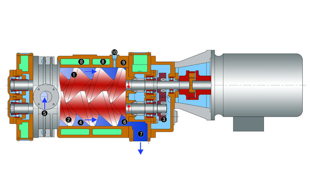 干式螺桿真空泵 干式螺桿真空泵