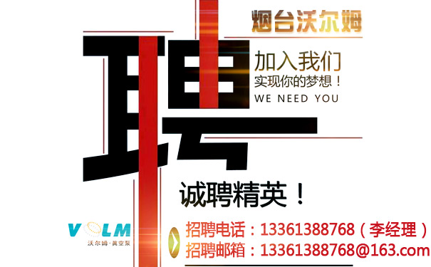 煙臺(tái)沃爾姆真空泵銷售技術(shù)招聘 煙臺(tái)沃爾姆真空泵銷售技術(shù)招聘